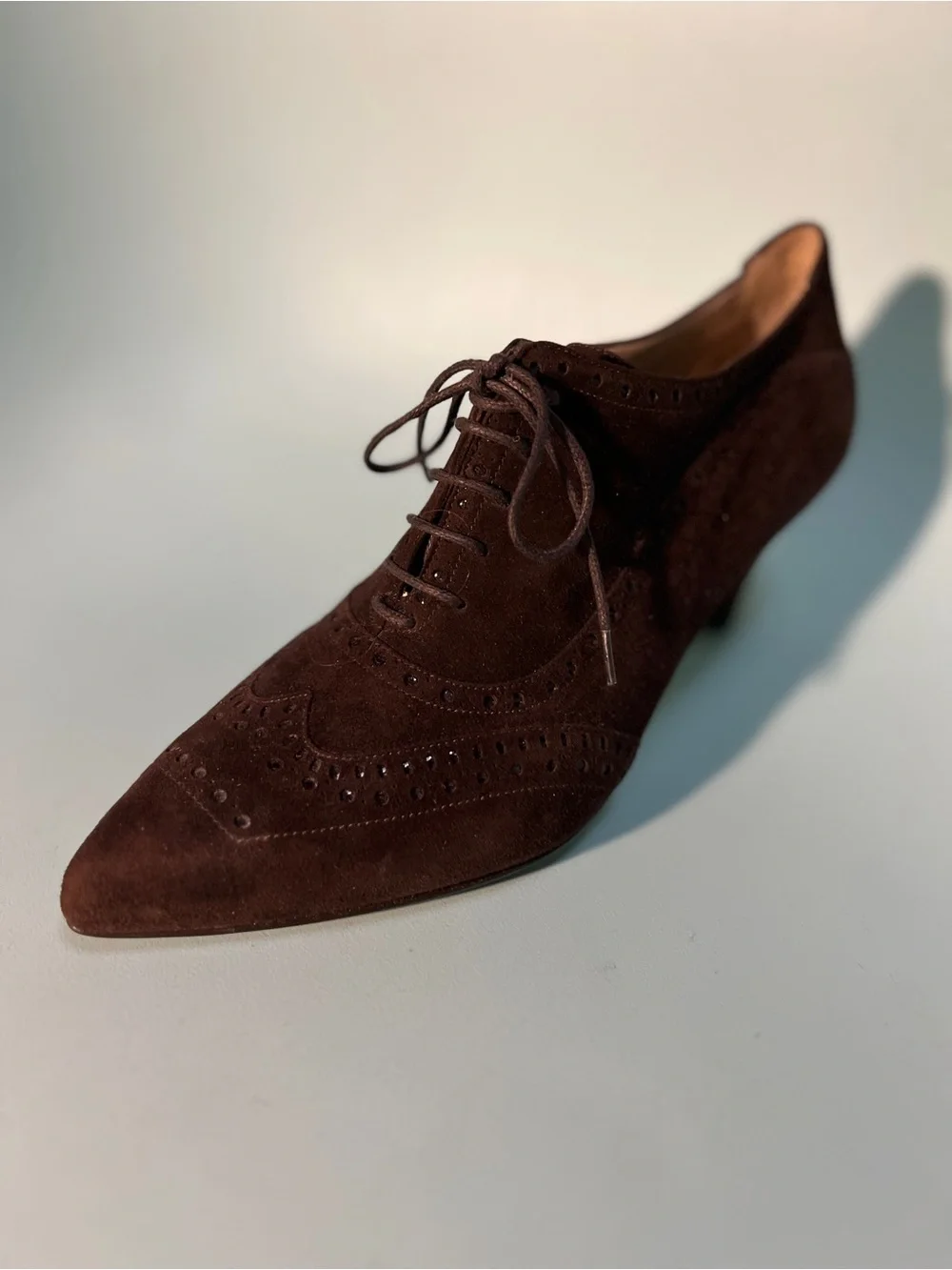 Fratelli Rossetti Suede Heel Wingtips